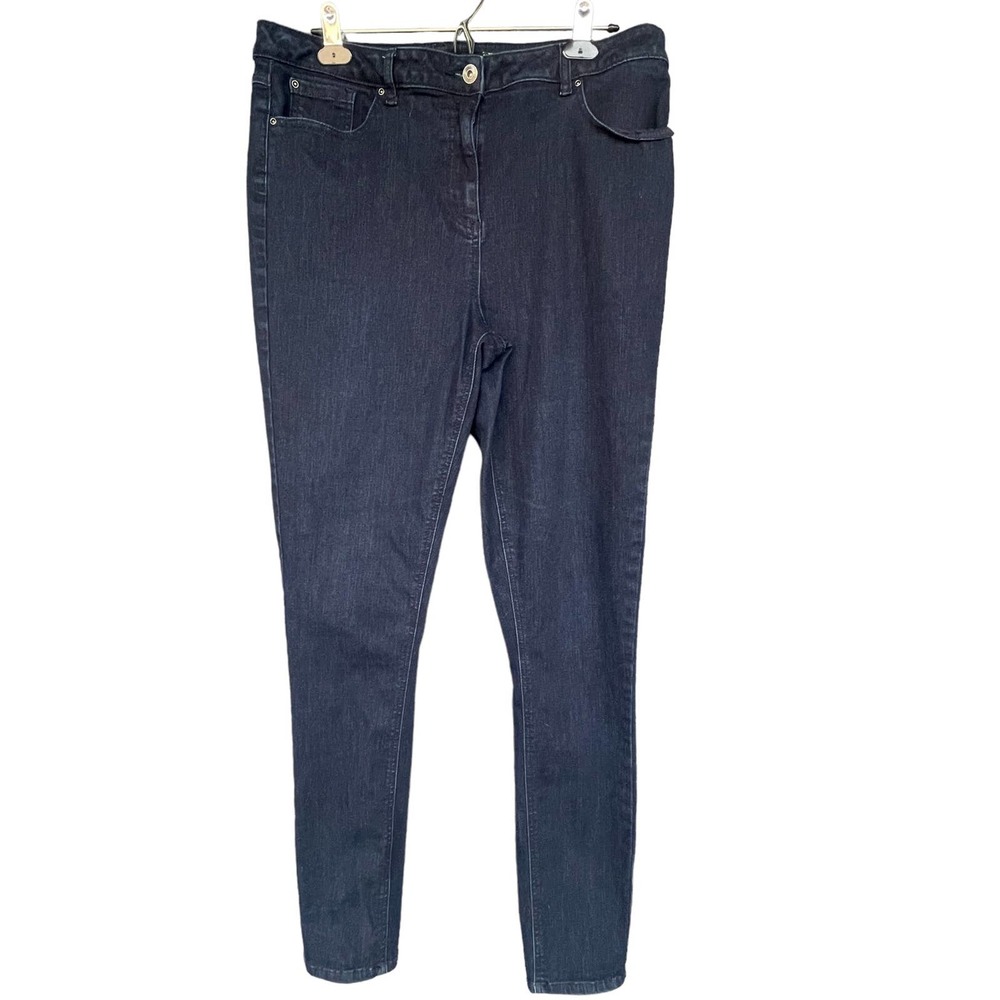 Long Tall Sally Jeans Womens Size 12 Blue Skinny Dark